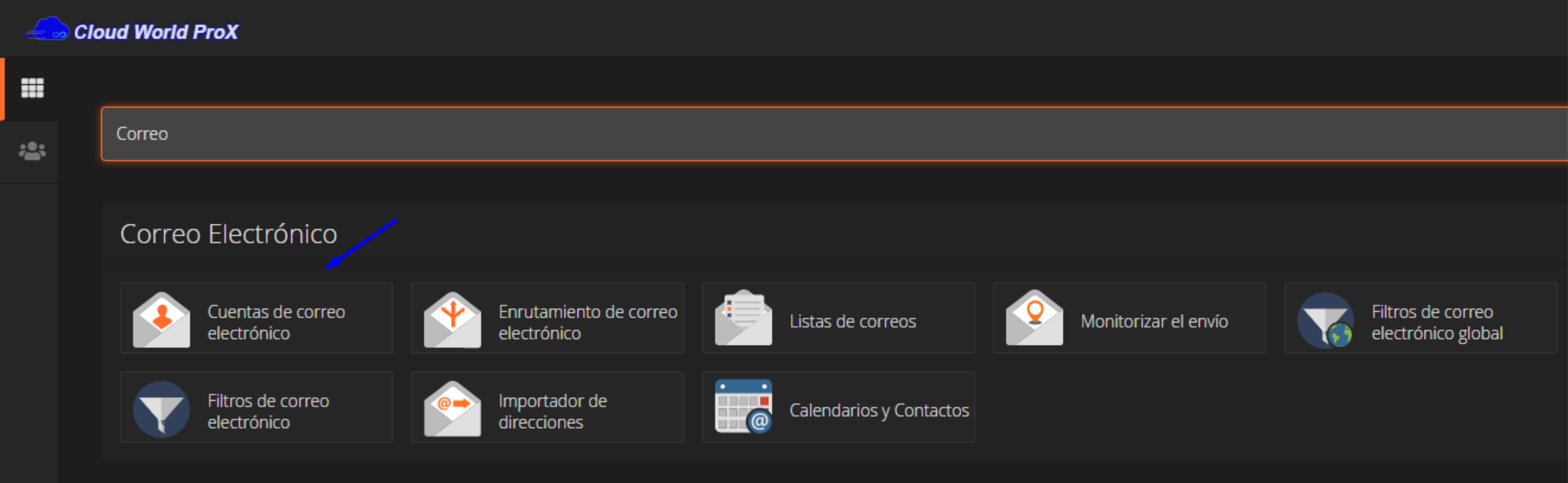 crear correos con cpanel
